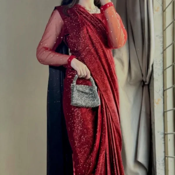 Moonlight Glitter Saree