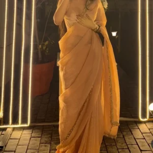 Sunset Glow Georgette Silk Ensemble