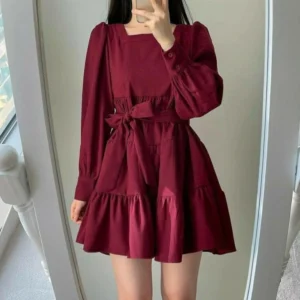 Long-Sleeve Mini Dress