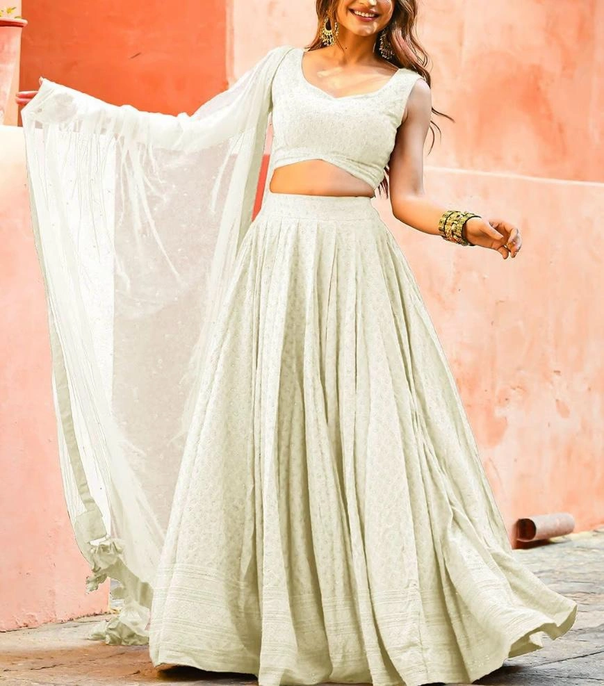 Mohini- Chikankari Lehenga - Image 10