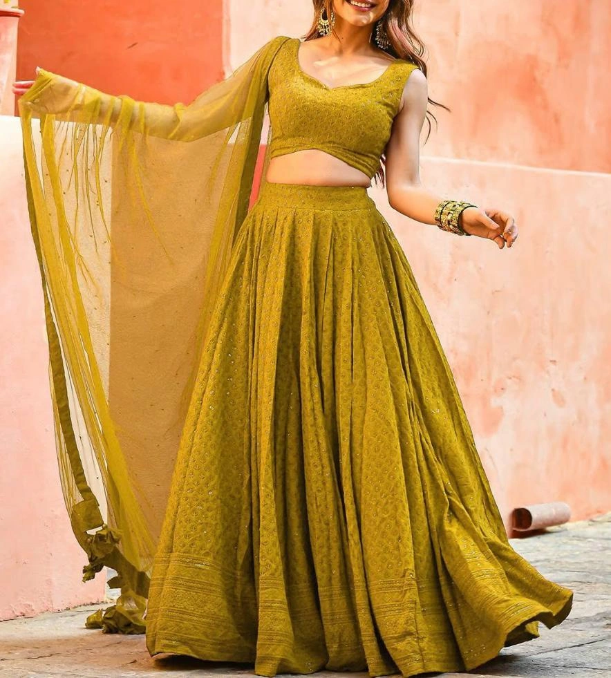 Mohini- Chikankari Lehenga - Image 6