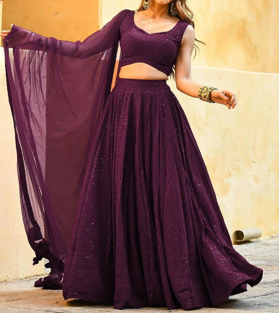 Mohini- Chikankari Lehenga - Image 3