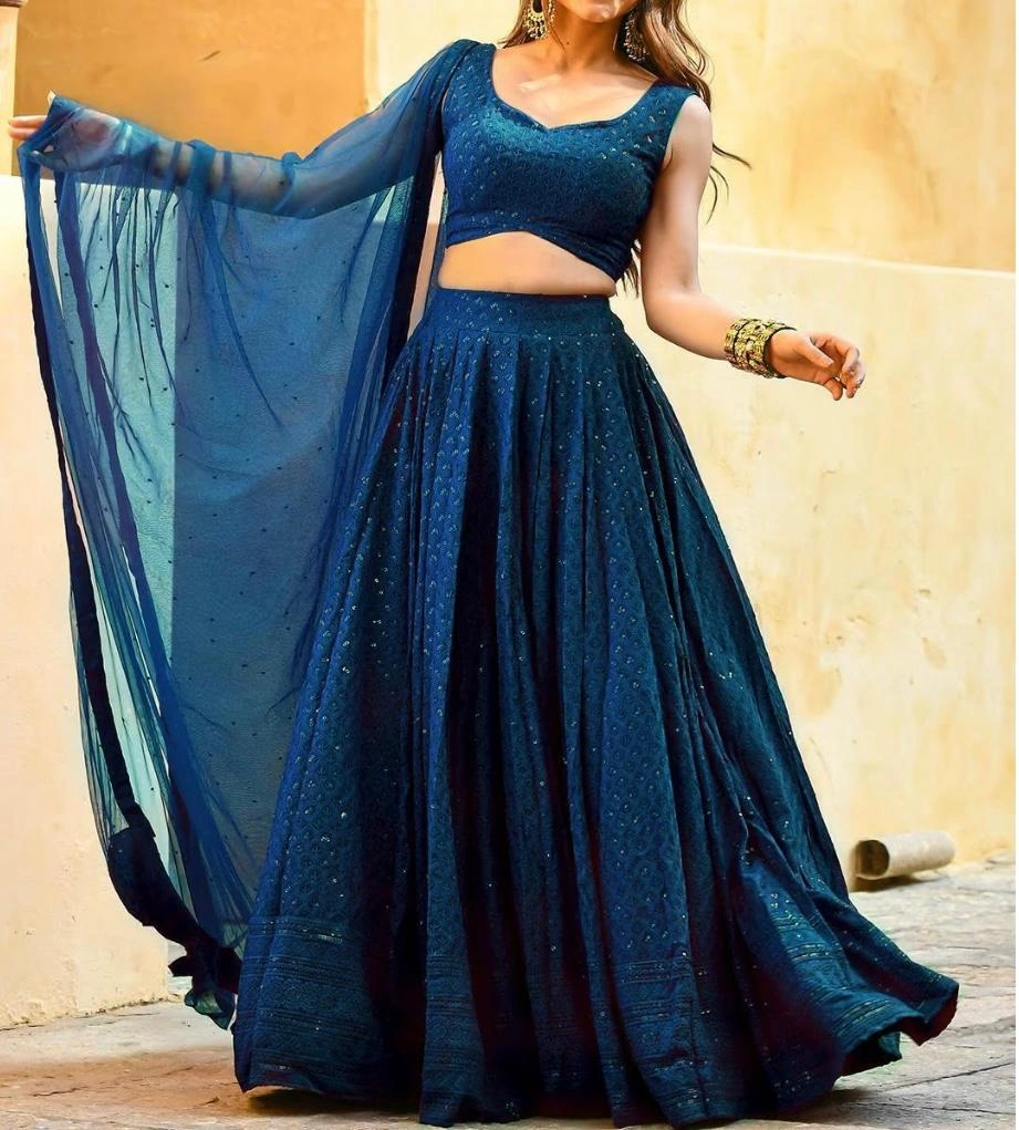 Mohini- Chikankari Lehenga - Image 22