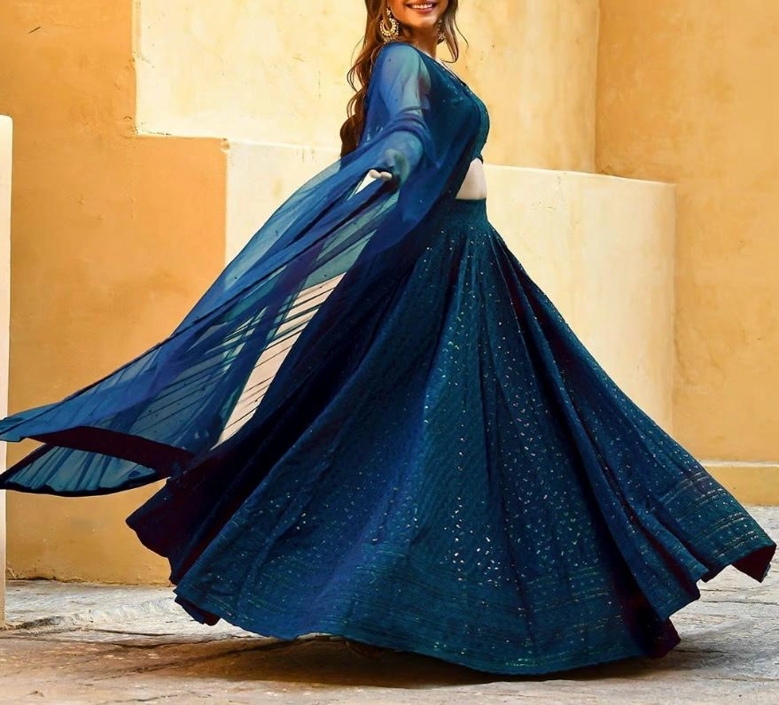 Mohini- Chikankari Lehenga - Image 25