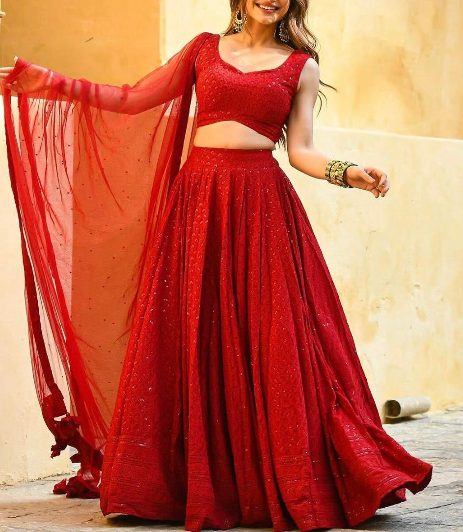 Mohini- Chikankari Lehenga - Image 30