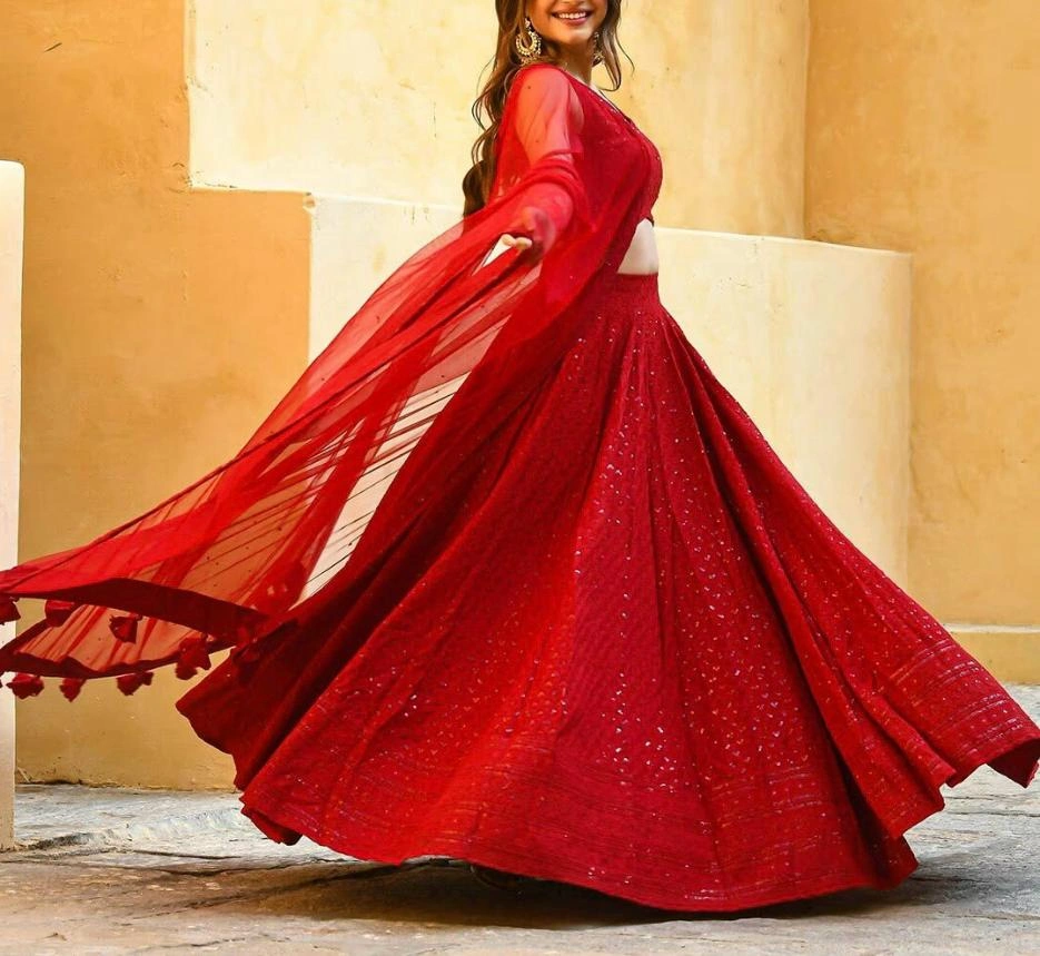 Mohini- Chikankari Lehenga - Image 31