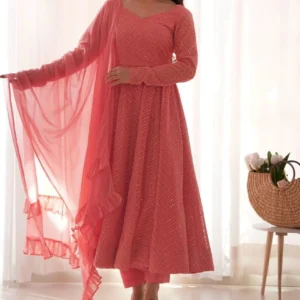 Chikankari Anarkali Set