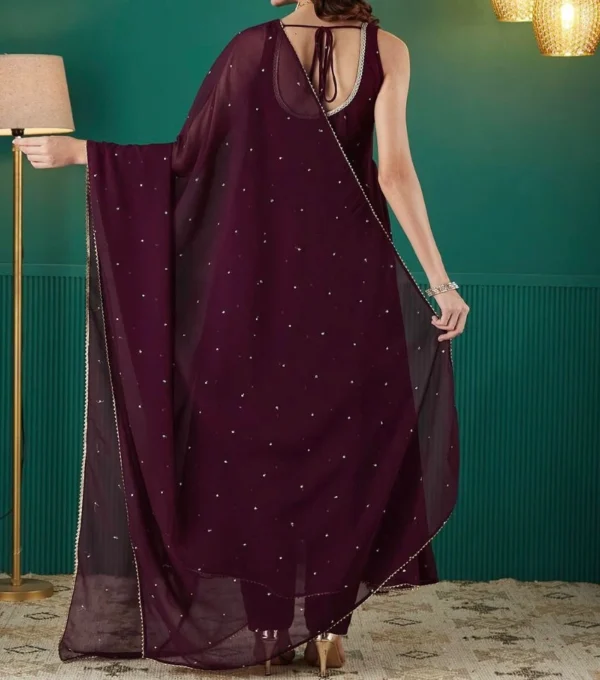Minimalist Georgette Anarkali - Image 2