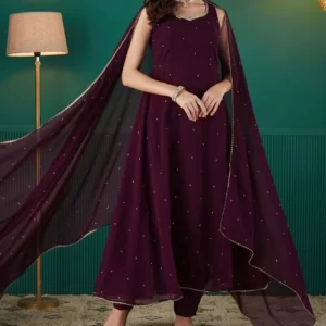 Minimalist Georgette Anarkali