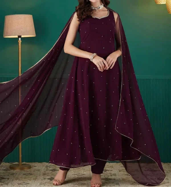 Minimalist Georgette Anarkali