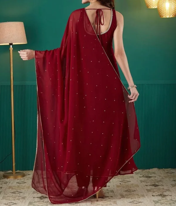 Minimalist Georgette Anarkali - Image 16