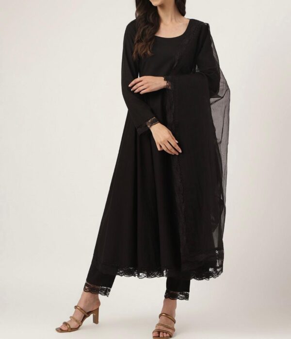 Grace & Flow Cotton Anarkali Set - Image 2