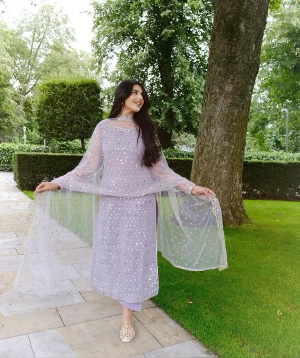 Noor-e-JhilMil Mirror Work Outfit - Image 2