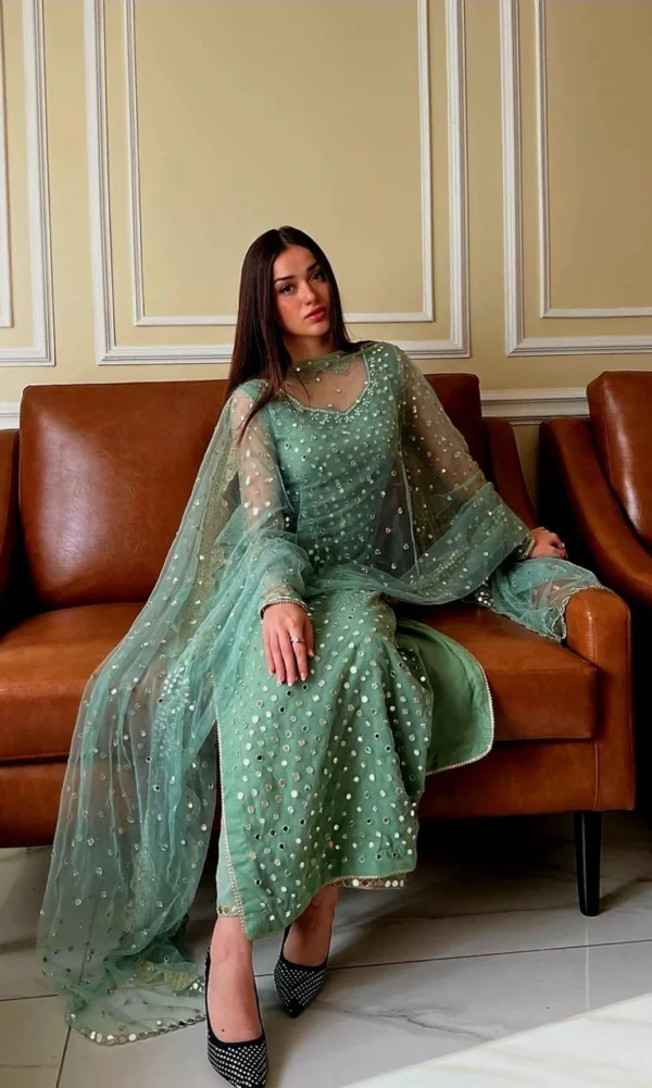 Noor-e-JhilMil Mirror Work Outfit - Image 6