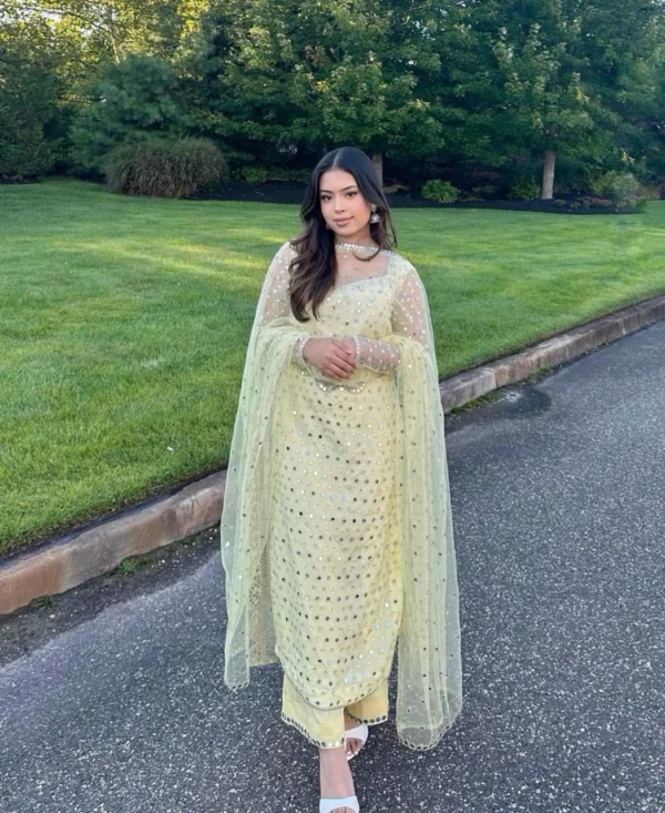 Noor-e-JhilMil Mirror Work Outfit