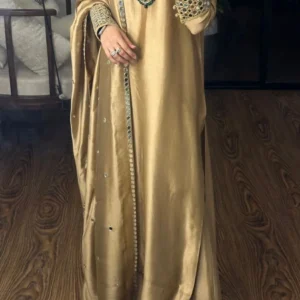 Golden Aura Mirror Work Outfit